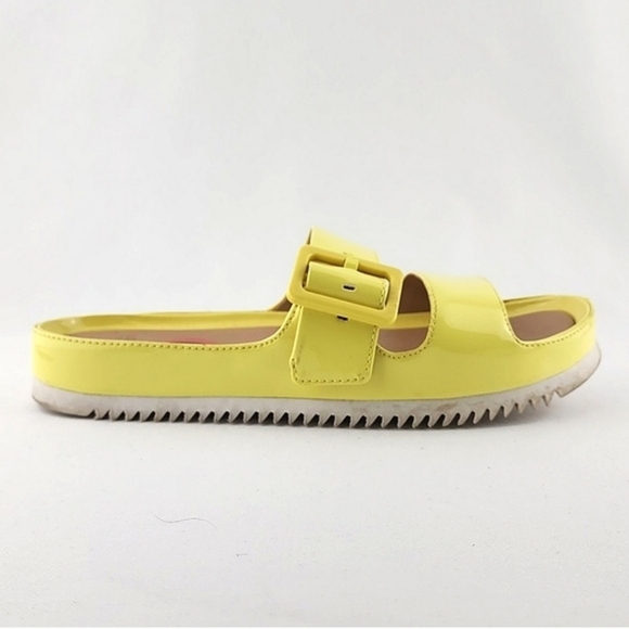 UGG Cooper Margarita Women Treadlite Yellow Leather Slide On Buckles Sandals Sz6 - Picture 3 of 13